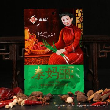 Dessus de la pâte de piment en Chine